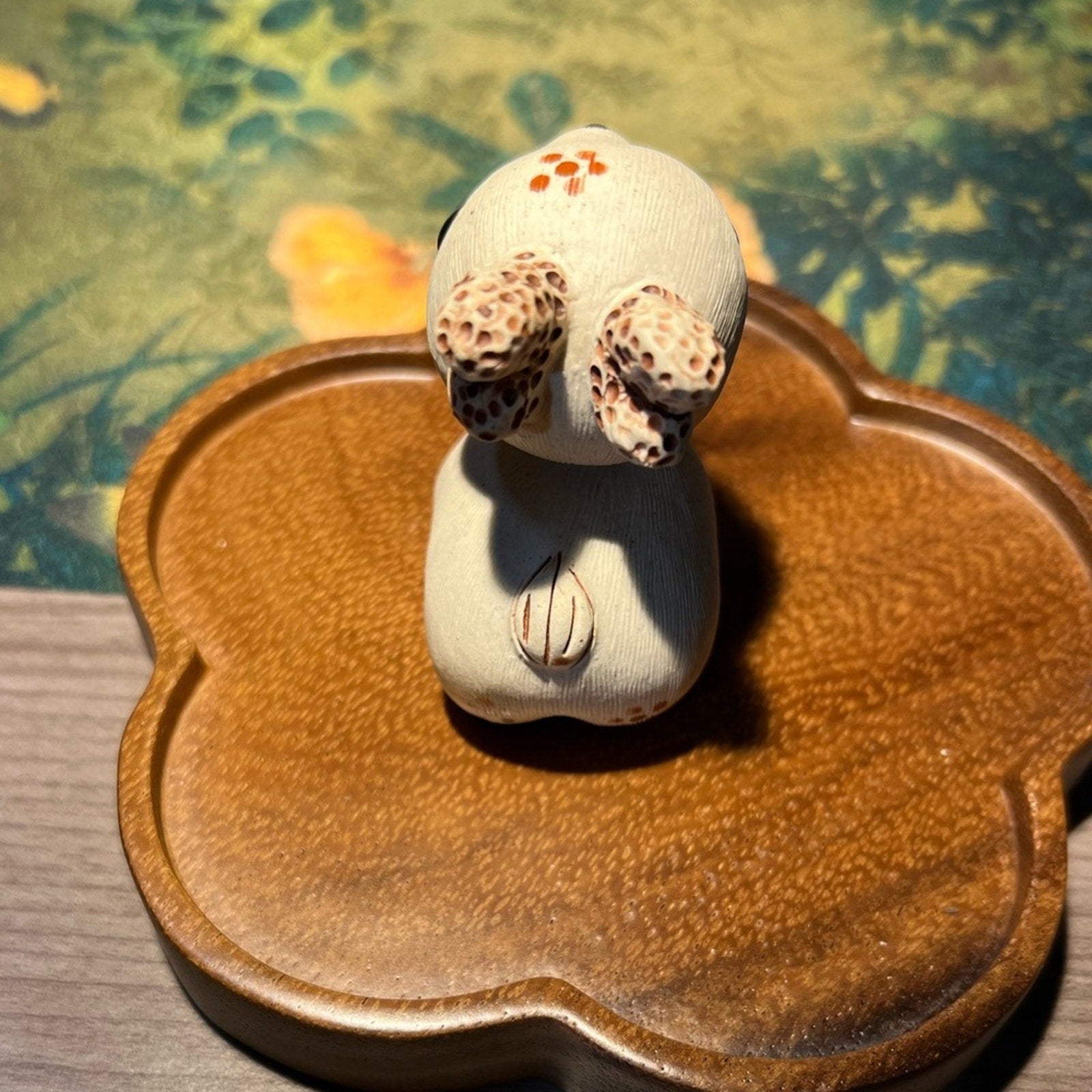 Pottery deer tea pet
