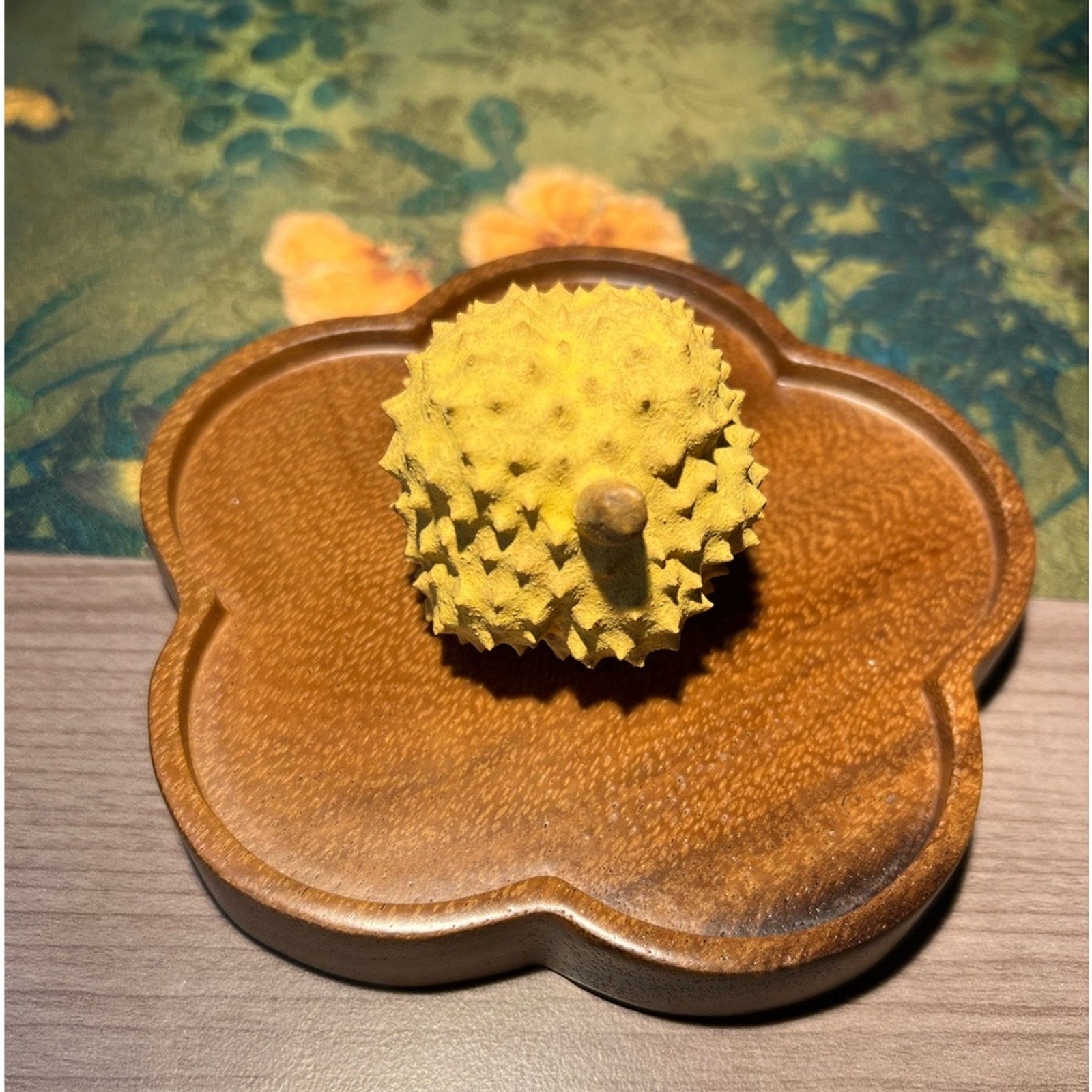 Pottery durian pig tea pet “榴莲猪”（留恋猪）