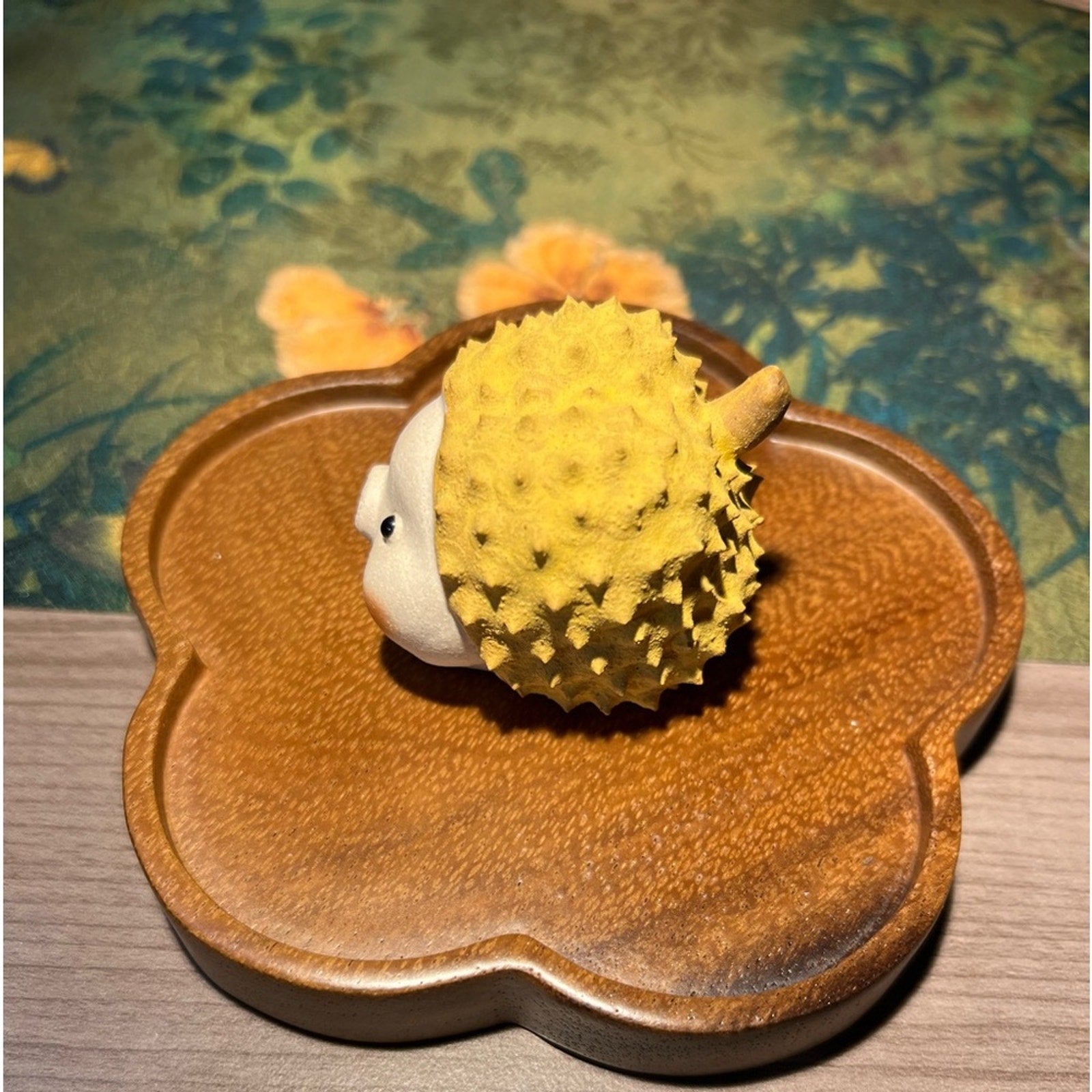 Pottery durian pig tea pet “榴莲猪”（留恋猪）