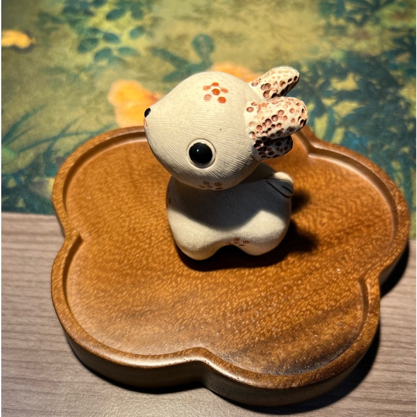 Pottery deer tea pet