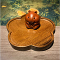 Purple clay mouse tea pet “来财鼠”