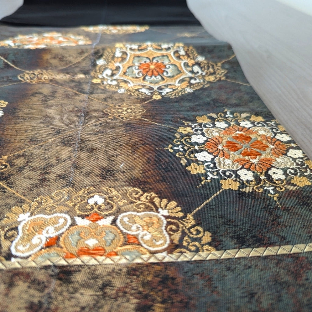 Silk tapestry woven, Chinese brocade, embroidery, Nishijin fabric